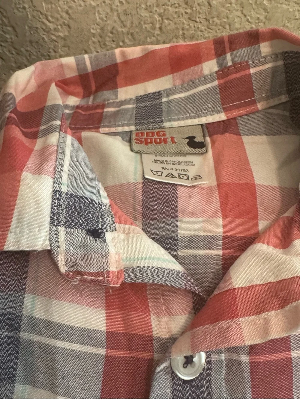 NWOT Dug Sport Boys Camp Shirt